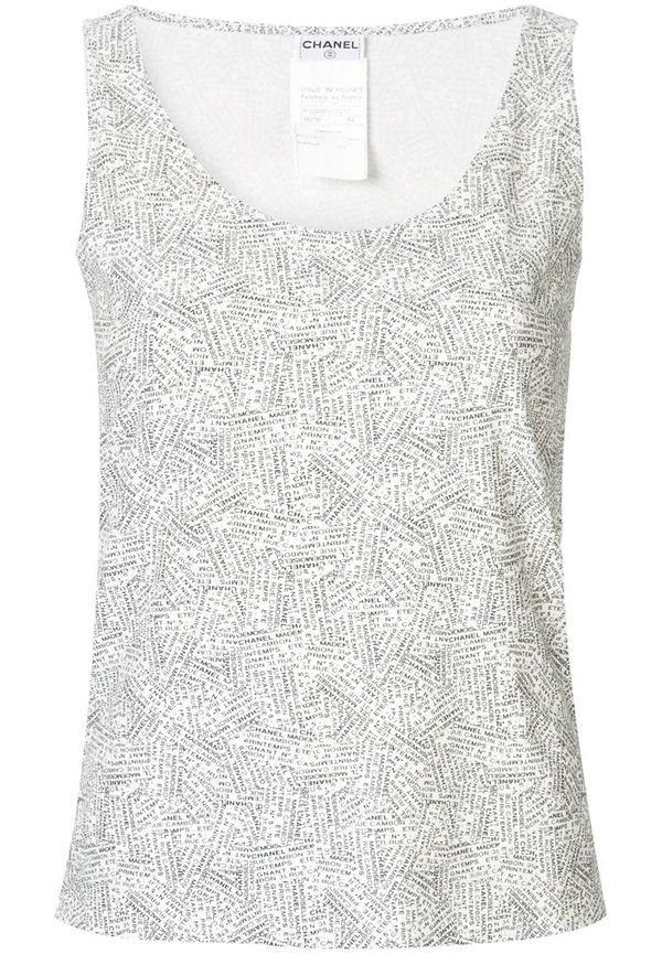 CHANEL Pre-Owned kortärmad baddräkt med logotyp - Vit