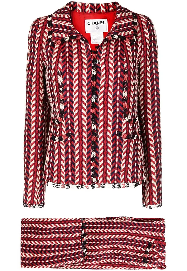 CHANEL Pre-Owned kostym från 2004 - Röd