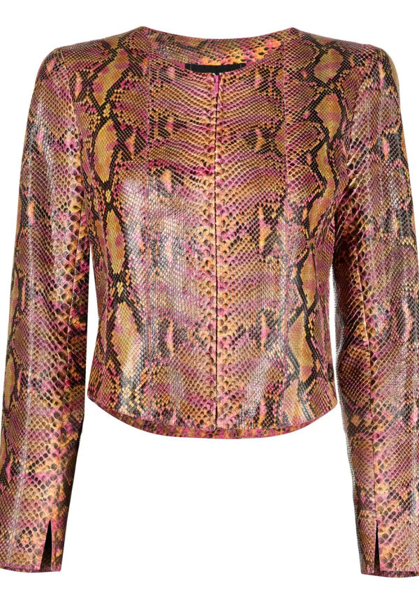 CHANEL Pre-Owned kraglös kort jacka från 2000-talet - Rosa