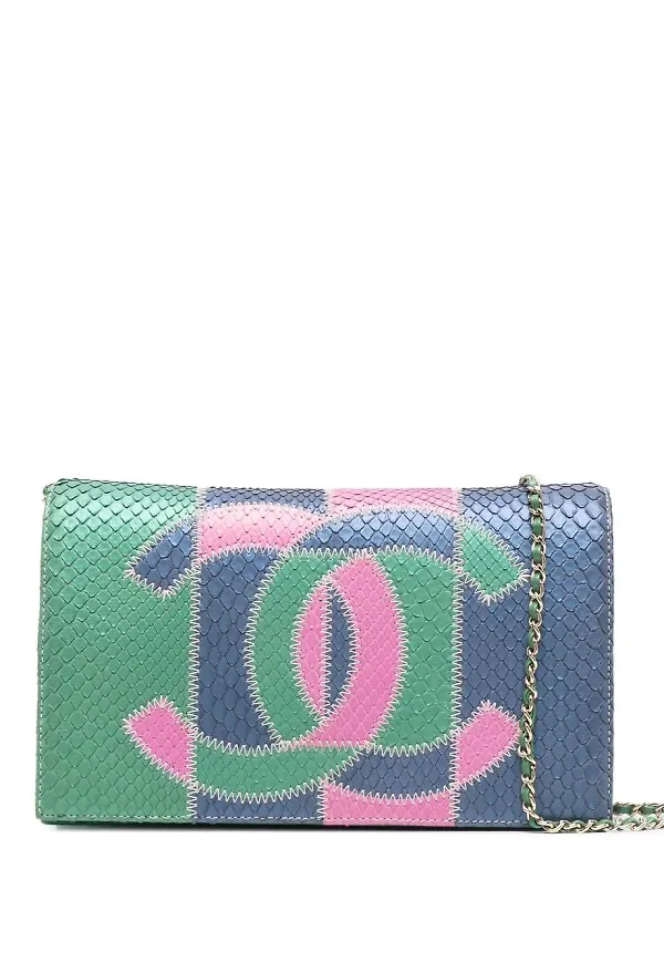 CHANEL Pre-Owned kuvertväska från 2017 - Blå