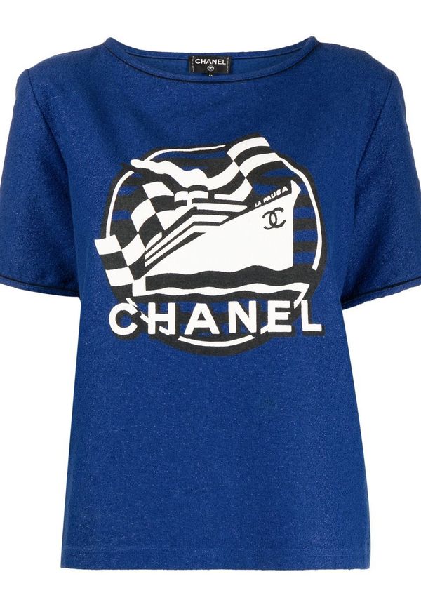 CHANEL Pre-Owned La Pausa t-shirt från 2019 - Blå