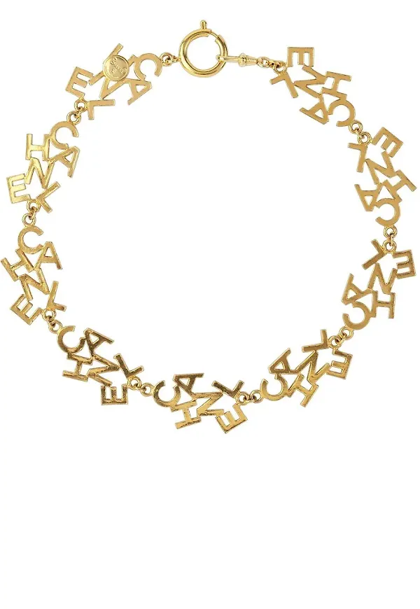 CHANEL Pre-Owned långt halsband från 1980-talet - Guldfärgad