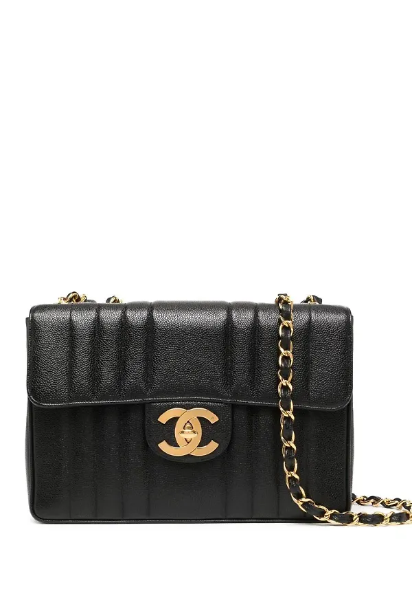 CHANEL Pre-Owned Mademoiselle axelväska från 1995 - Svart