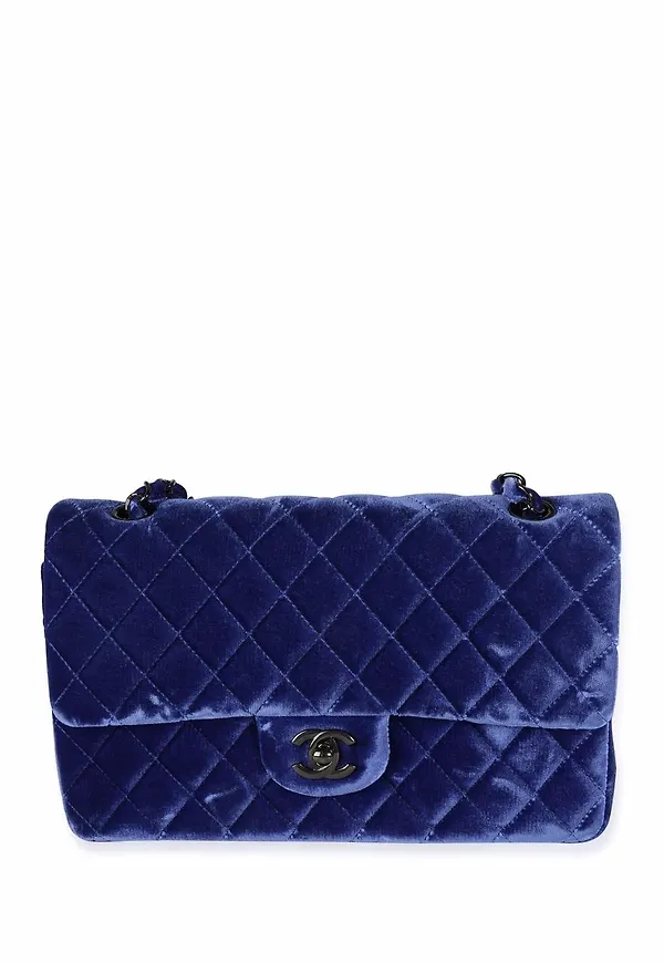 CHANEL Pre-Owned medelstor axelremsväska - Blå