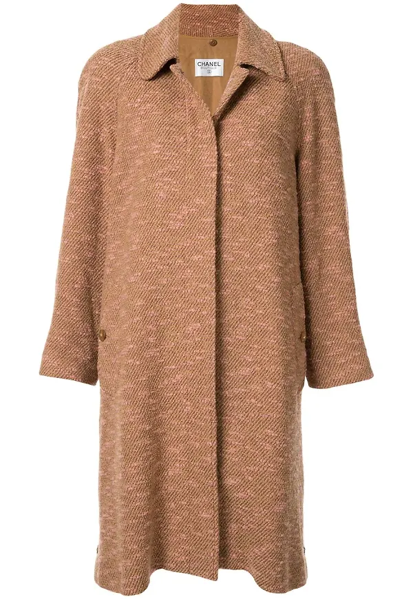 CHANEL Pre-Owned melerad enkelknäppt rock - Brun