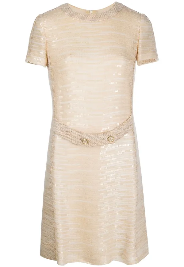 CHANEL Pre-Owned paljettklänning från 1990-talet - Neutral