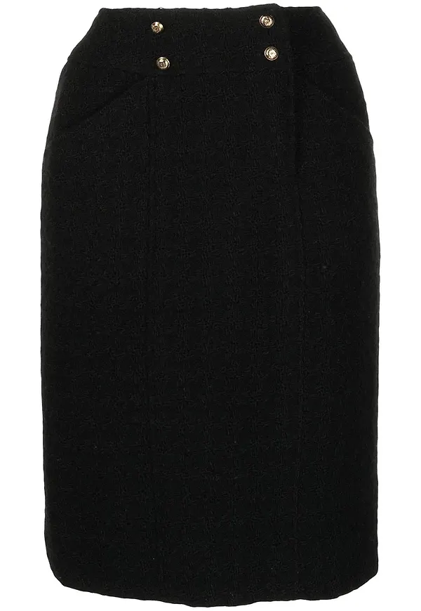 CHANEL Pre-Owned pennkjol i tweed - Svart