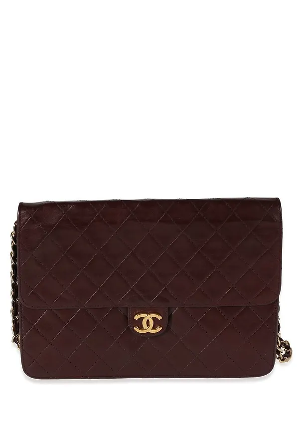 CHANEL Pre-Owned platt axelväska - Röd