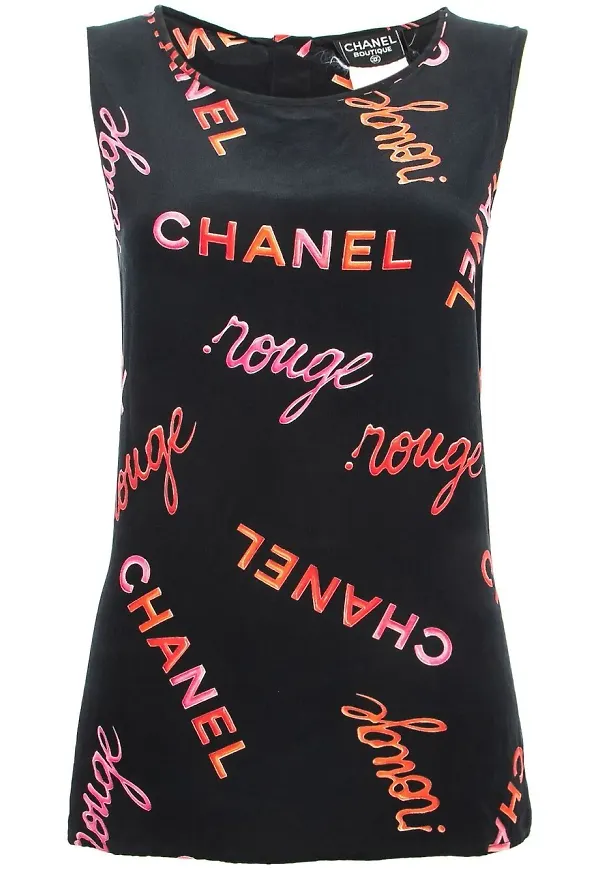 CHANEL Pre-Owned sidenblus från 1990-talet - Svart