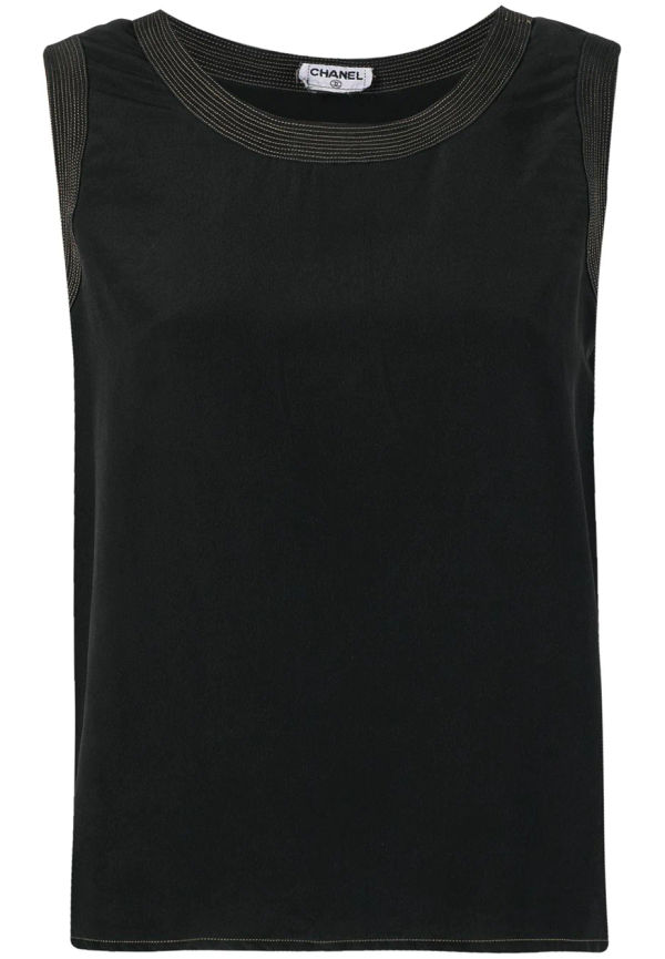 CHANEL Pre-Owned sidenlinne - Svart