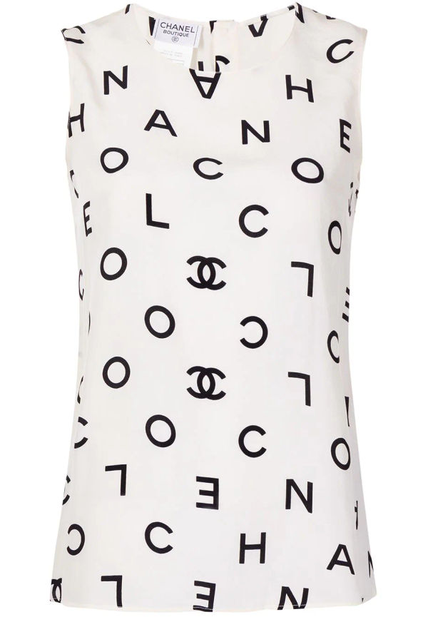 CHANEL Pre-Owned sidentopp från 1997 - Svart