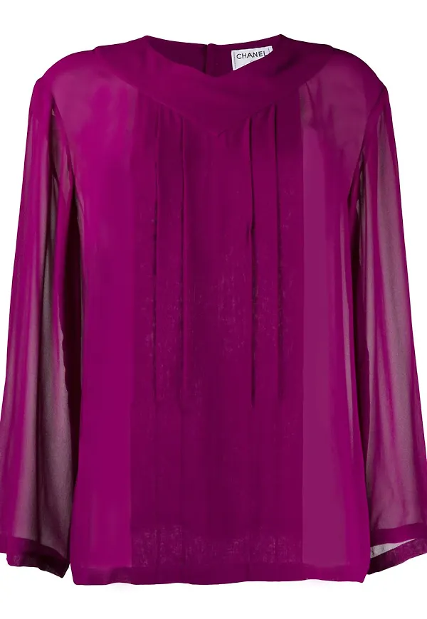 CHANEL Pre-Owned skir blus från 1990-talet - Lila