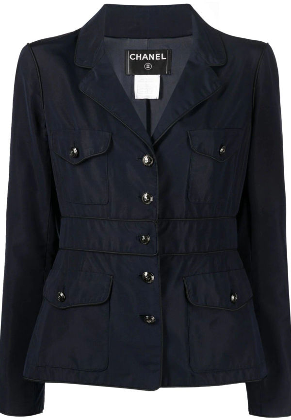 CHANEL Pre-Owned skjortjacka från 2007 - Blå