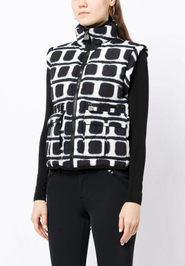 CHANEL Pre-Owned Sports rutig dunväst från 2007-2008 - Svart