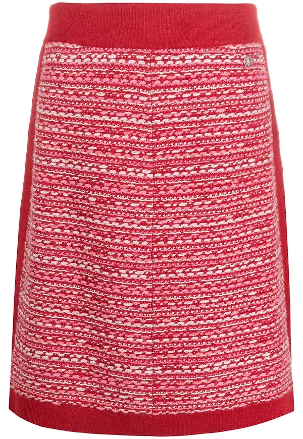 CHANEL Pre-Owned stickad kjol från 2016-2017 - Röd