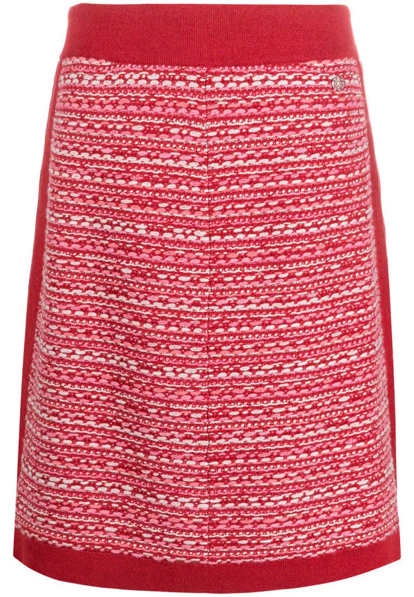 CHANEL Pre-Owned stickad kjol från 2016-2017 - Röd