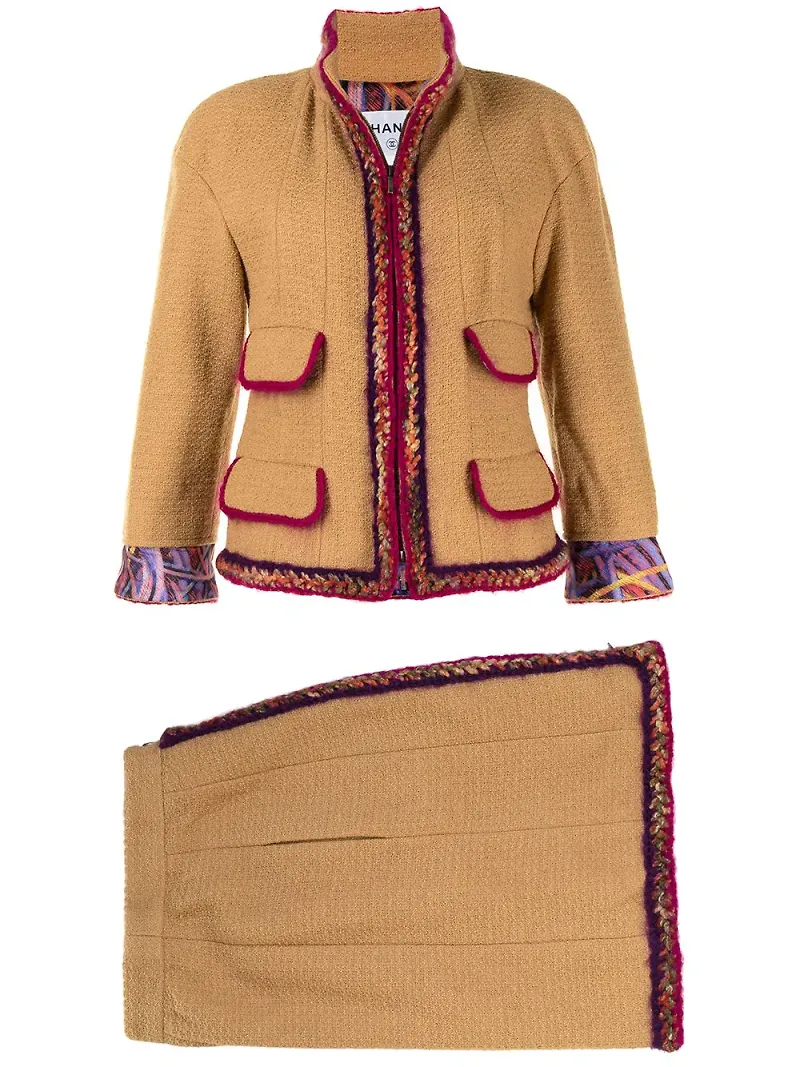 CHANEL Pre-Owned Supermarket Collection kostym från 2014 - Brun