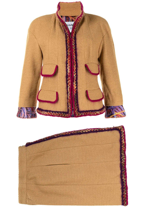 CHANEL Pre-Owned Supermarket Collection kostym från 2014 - Brun