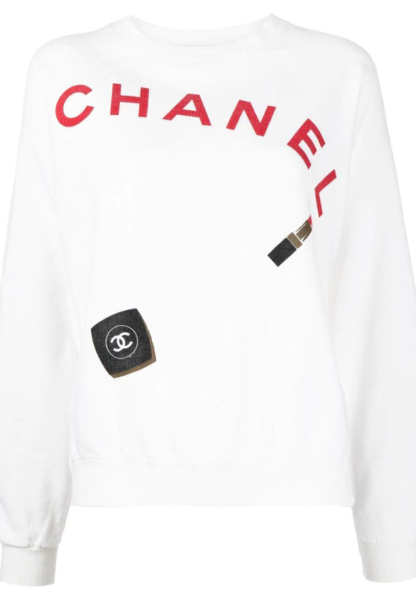 CHANEL Pre-Owned sweatshirt från 1990-2000-talet - Vit
