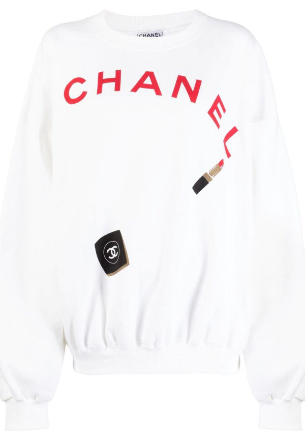 CHANEL Pre-Owned sweatshirt från 1990-2000-talet - Vit