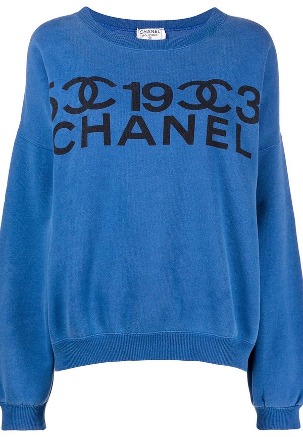 CHANEL Pre-Owned sweatshirt från 1990-talet - Blå