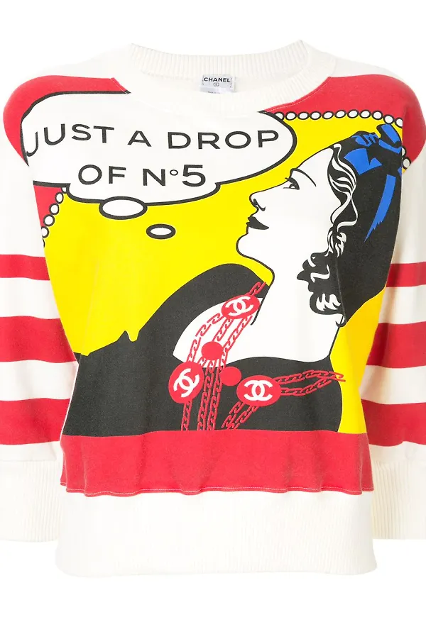 CHANEL Pre-Owned sweatshirt med tryck - Vit