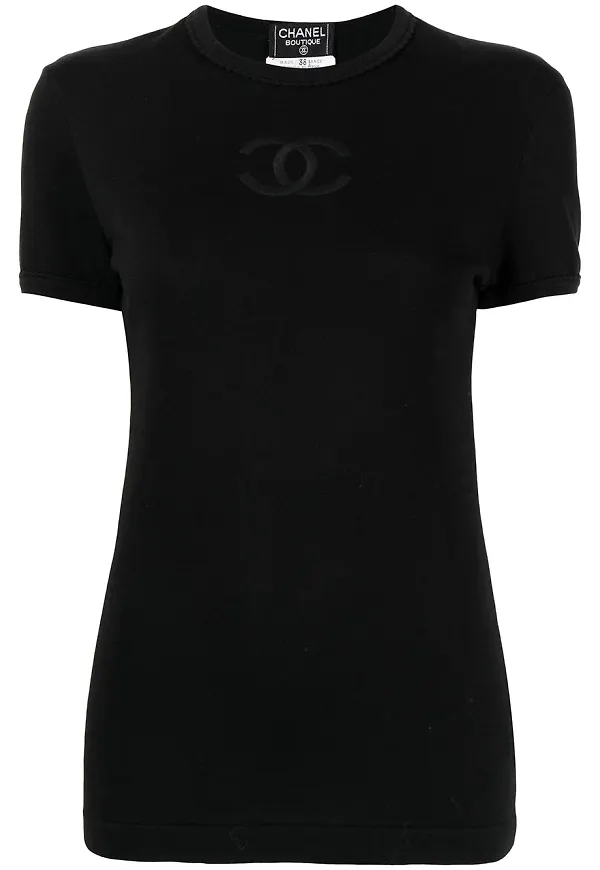CHANEL Pre-Owned t-shirt från 1994 - Svart