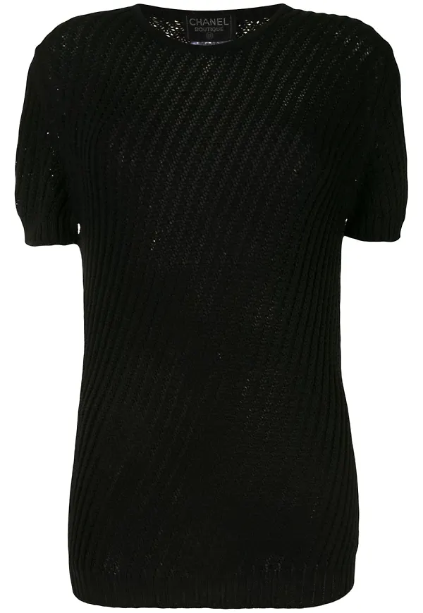CHANEL Pre-Owned t-shirt från 1998 - Svart