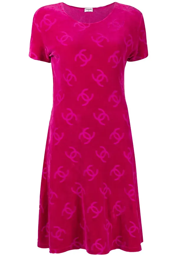 CHANEL Pre-Owned t-shirtklänning från 1996 - Rosa