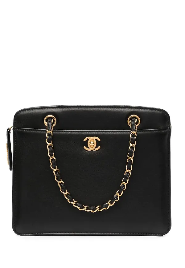 CHANEL Pre-Owned totebag med kedja och vridlås - Svart