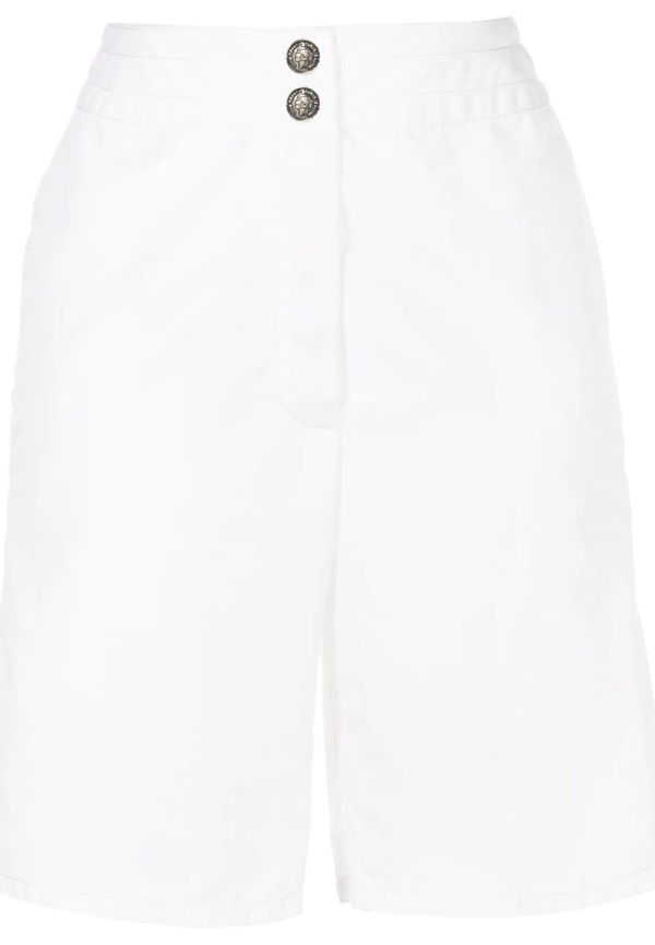 CHANEL Pre-Owned tunna bermudashorts från 1990-2000-talet - Vit