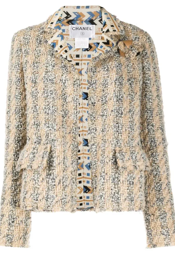 CHANEL Pre-Owned tweedjacka från 2004 - Neutral