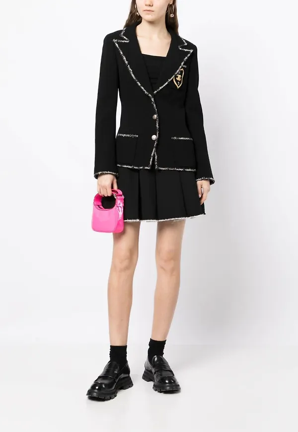 CHANEL Pre-Owned ullblazer från 2000 - Svart