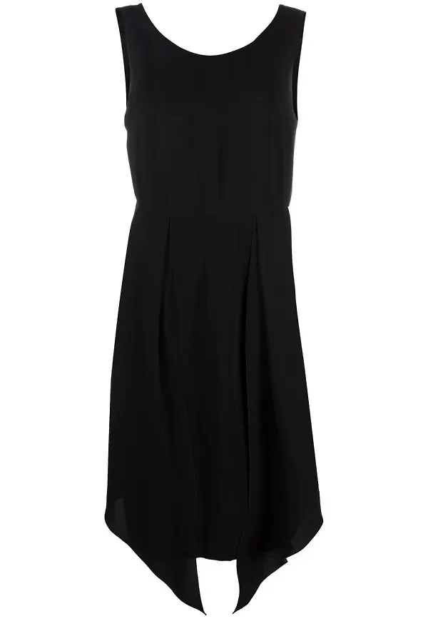 CHANEL Pre-Owned ärmlös asymmetrisk klänning - Svart
