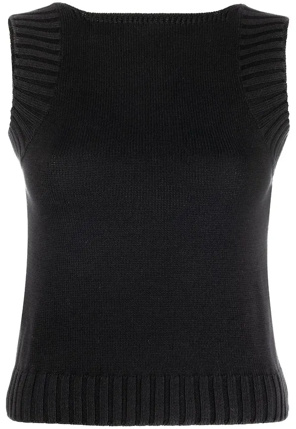CHANEL Pre-Owned ärmlös topp från 2000-talet - Svart