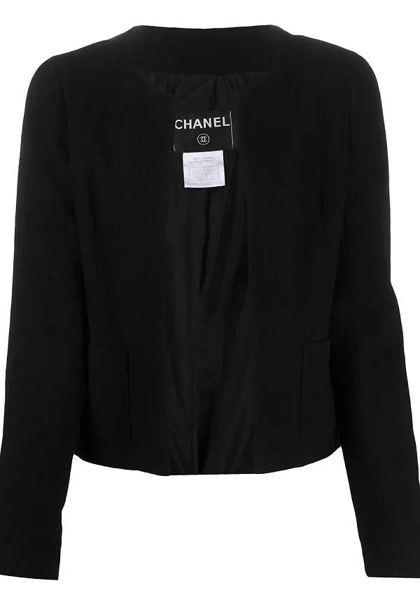 CHANEL Pre-Owned öppen tröja - Svart
