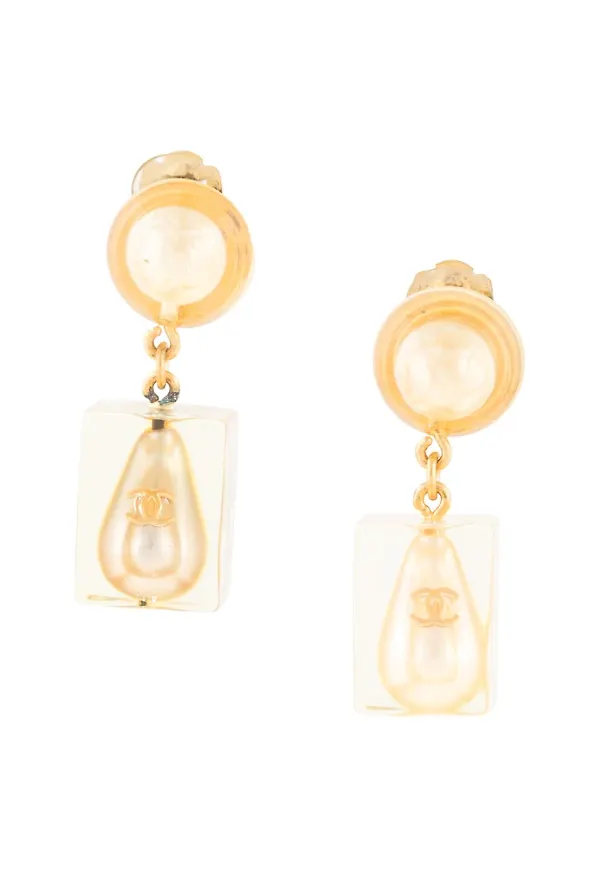 CHANEL Pre-Owned örhängen från 1997 - Guldfärgad