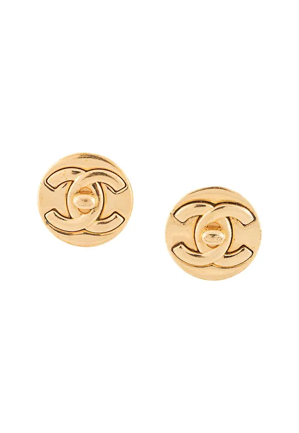 CHANEL Pre-Owned örhängen från 1997 - Guldfärgad