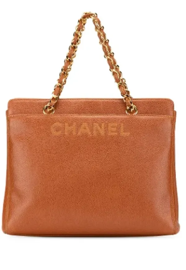 Chanel Vintage, Pre-owned, Dam, ONE Size, Pre-owned Laeder totevskor