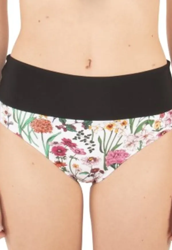 Chantelle Flowers High Waist Bikini Brief Vit m Blommor 46 Dam