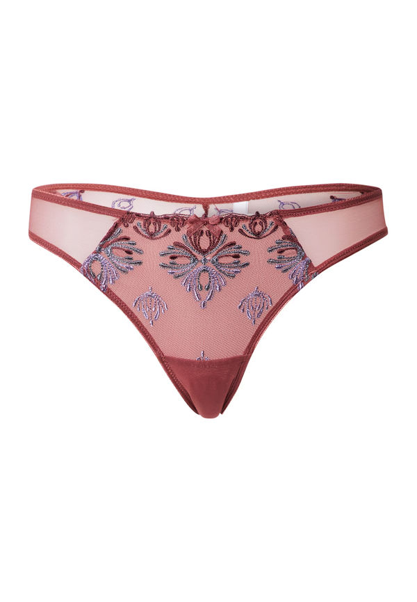 Chantelle String 'CHAMPS ELYSEES' silvergrå / merlot