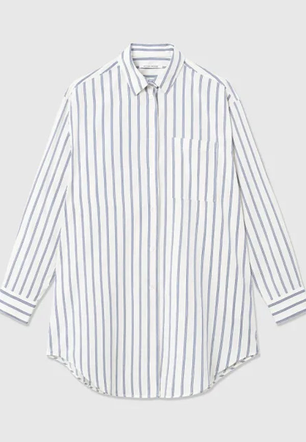 Charlene Poplin Stripe Shirt