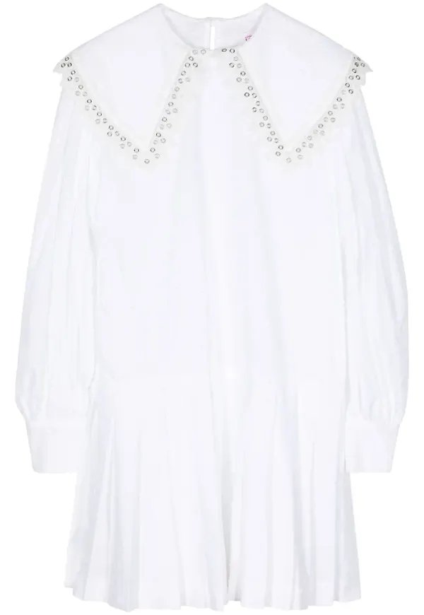 Charles Jeffrey Loverboy Babydoll miniklänning i bomull - Vit – Farfetch
