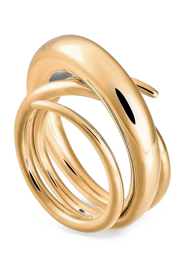 Charlotte Chesnais Gold Hurly Burly ring - Metallic