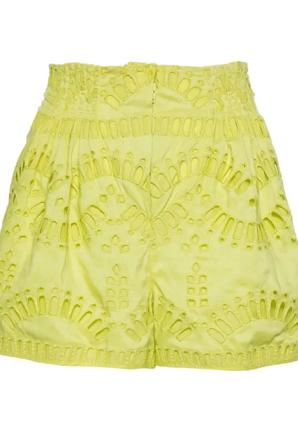 Charo Ruiz Ibiza Palok broderade shorts - Grön