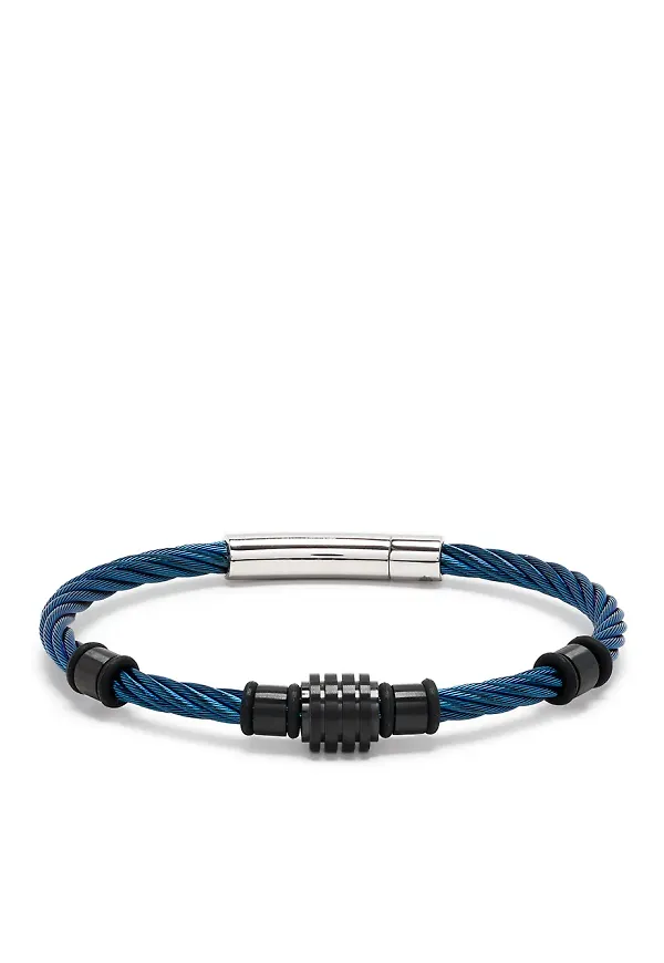 Charriol Celtic armring med repdetalj - Blå