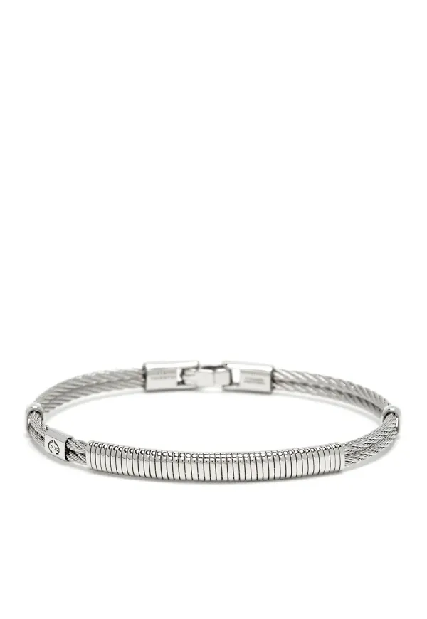 Charriol Celtic Gentleman Driver armband - Silverfärgad
