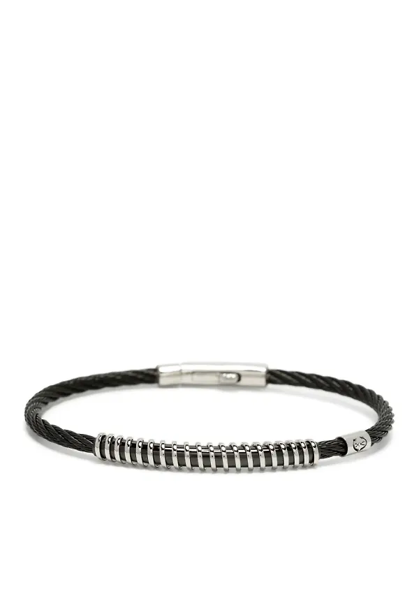 Charriol Celtic Gentleman Driver armband - Svart