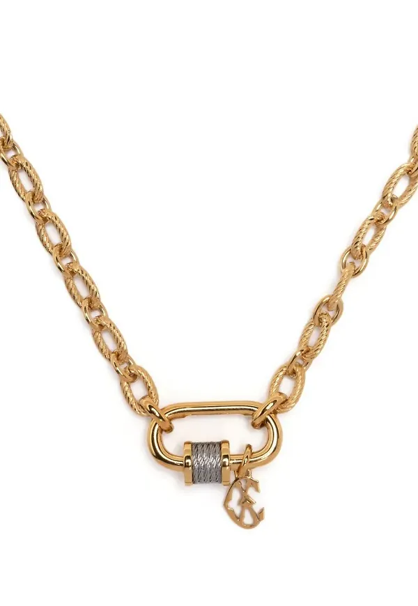 Charriol Forever Lock halsband - Guldfärgad