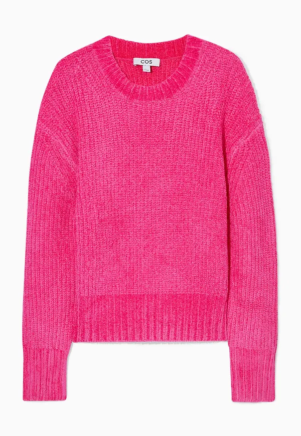 CHENILLE-KNIT JUMPER